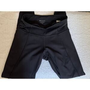 Athleta Lighting High Rise waistband black Tights XXS Support w/5pockets